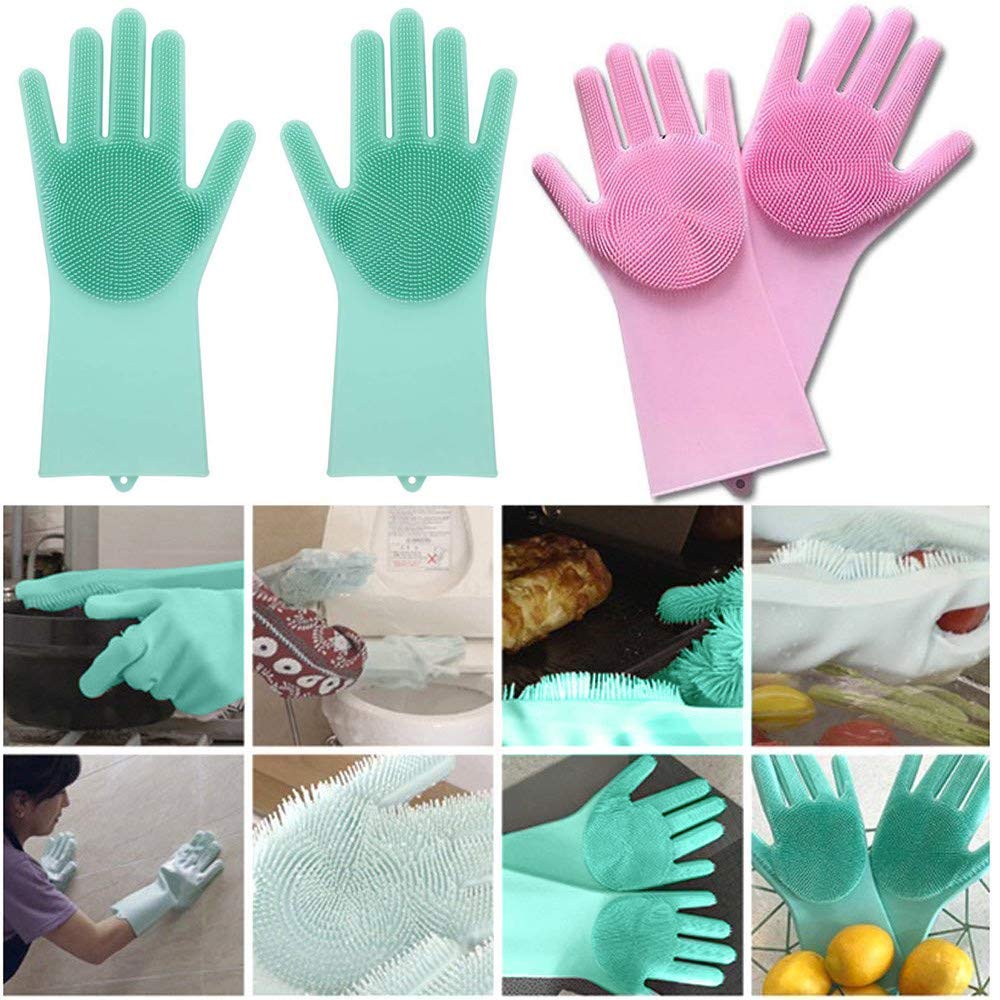 Magic Silicone Cleaning Hand Gloves for Kitchen