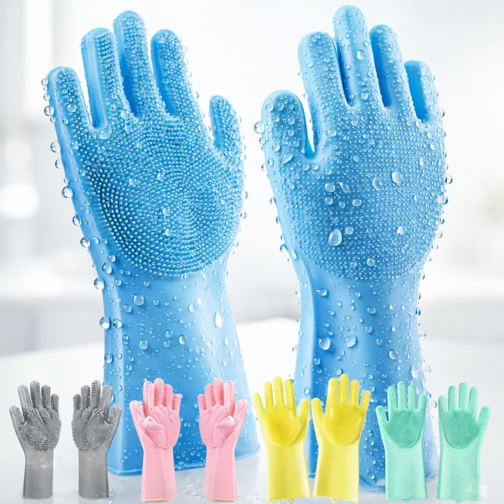 Magic Silicone Cleaning Hand Gloves for Kitchen